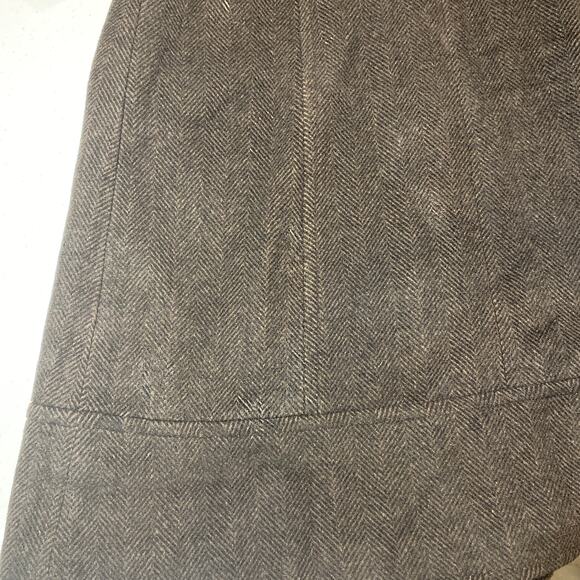 Soia & Kyo Wool Coat Medium Button Up Funnel Neck Pea Coat - Picture 15 of 16